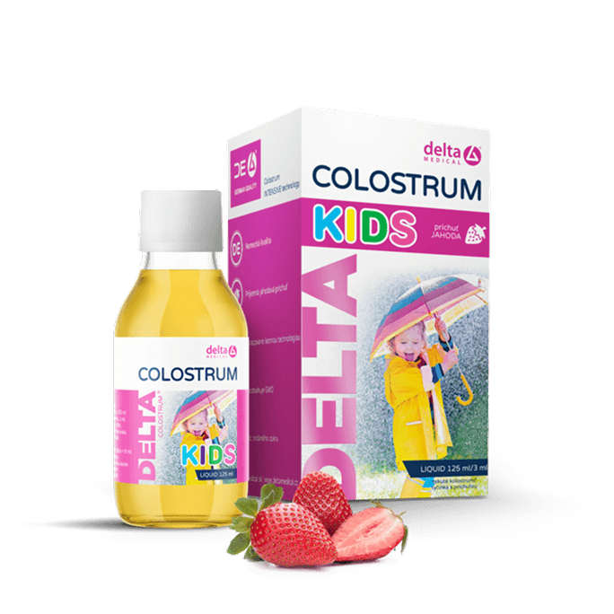 DELTA COLOSTRUM® KIDS Jahoda 125 ml